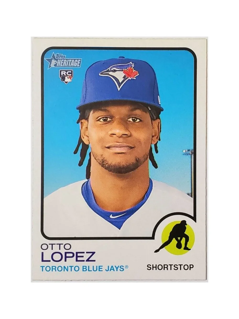 OTTO LOPEZ ROOKIE HIGH NUMBERS 2022 TOPPS HERITAGE #639, BLUE JAYS, MARLINS! - Picture 3 of 3